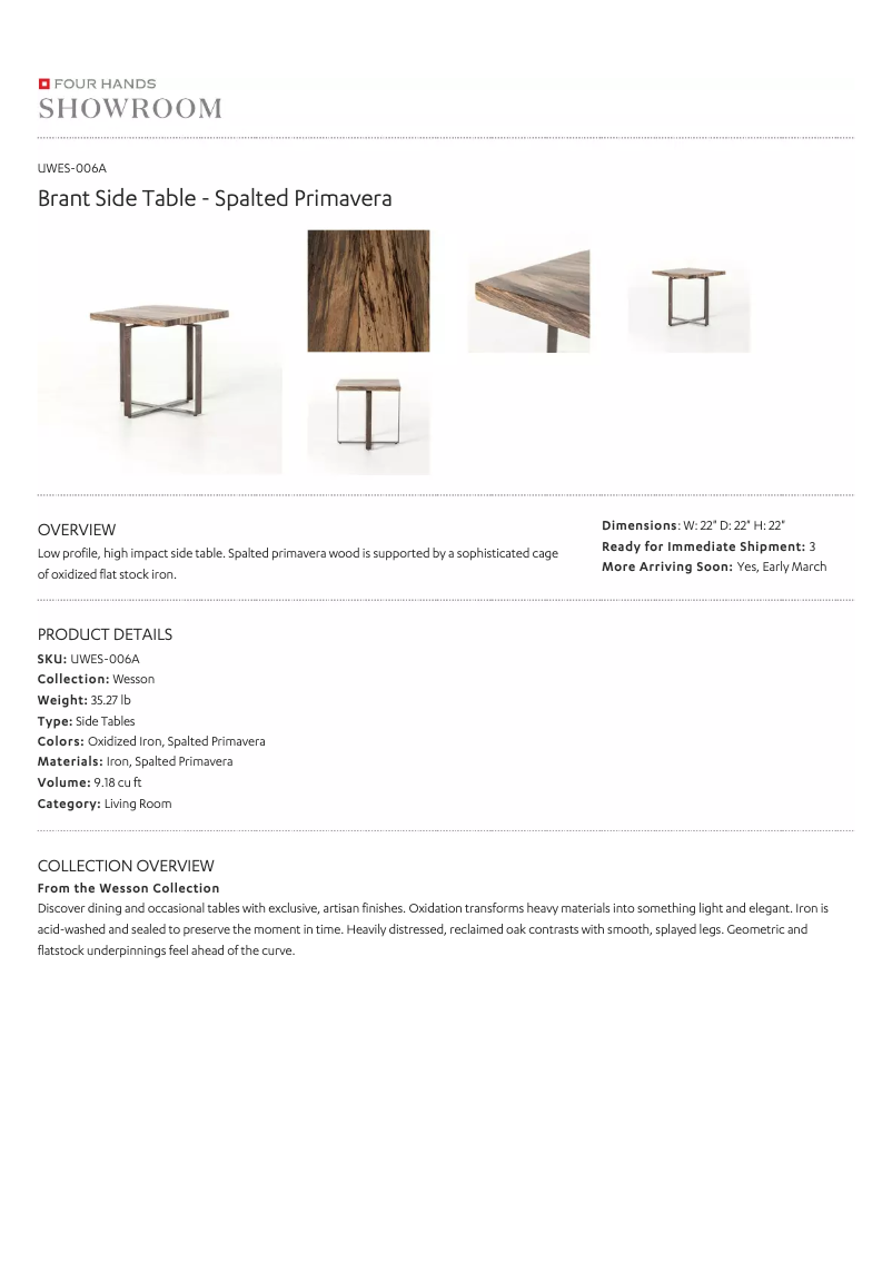 Page 1 de la notice Manuel utilisateur Four Hands UWES-006A