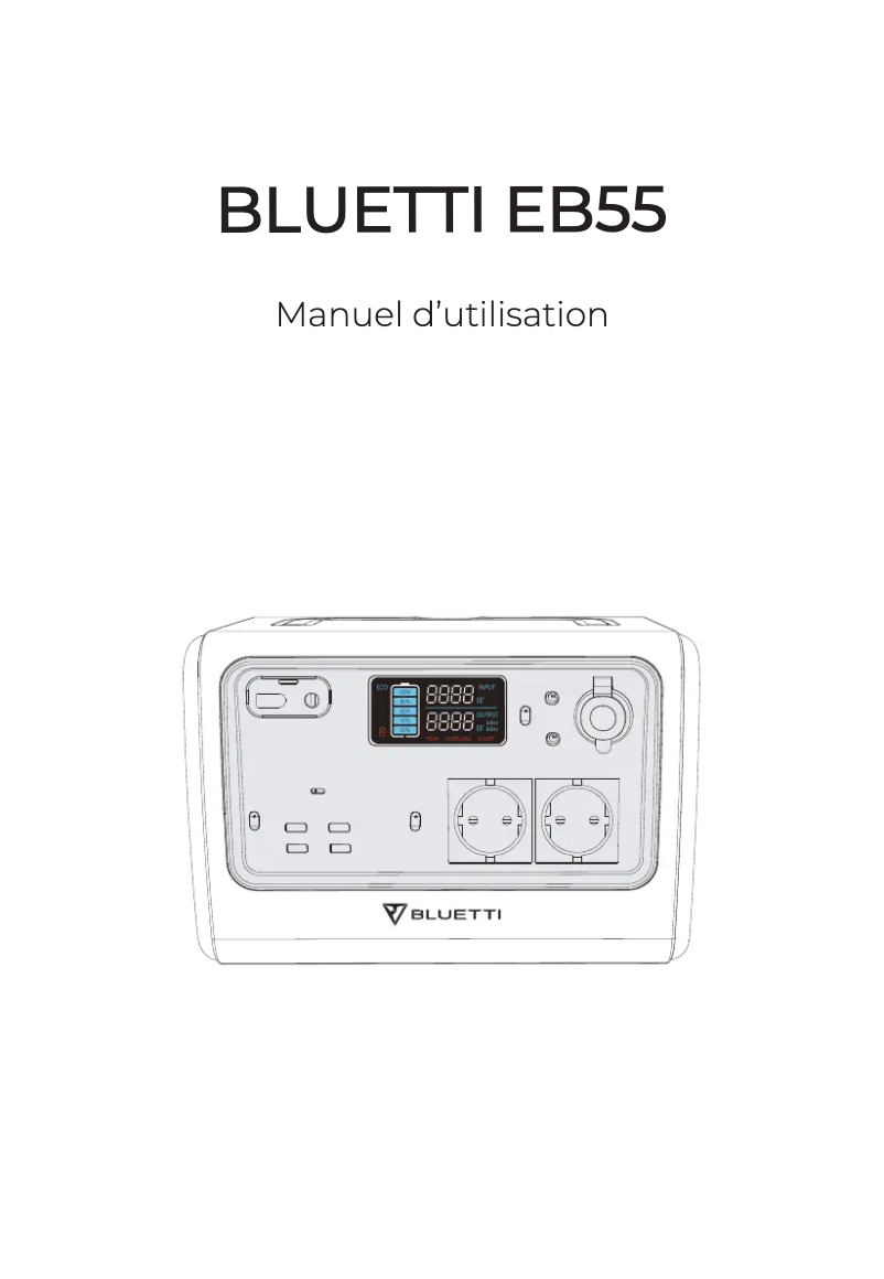 Page 1 de la notice Manuel utilisateur Bluetti EB55