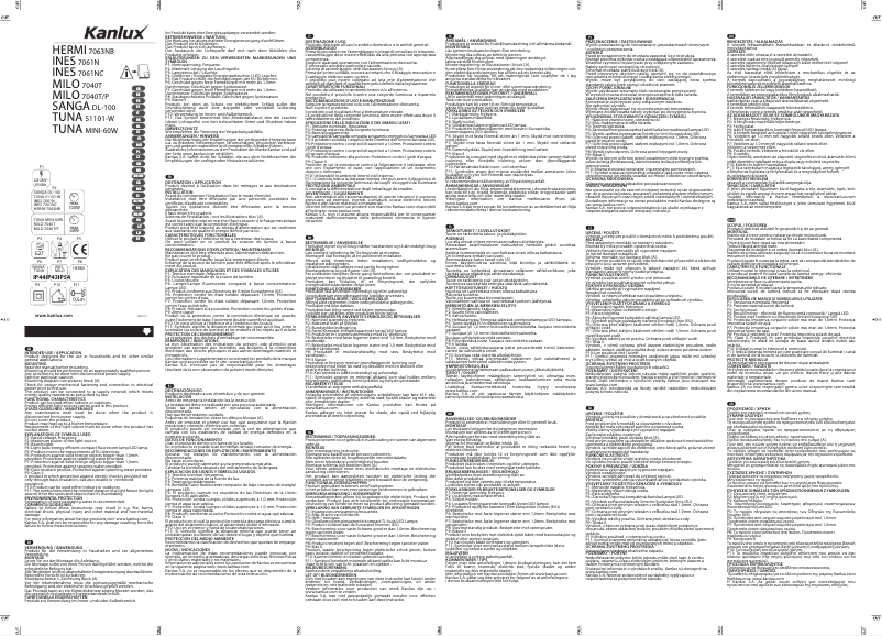 Page 1 de la notice Manuel utilisateur Kanlux HERMI Biały