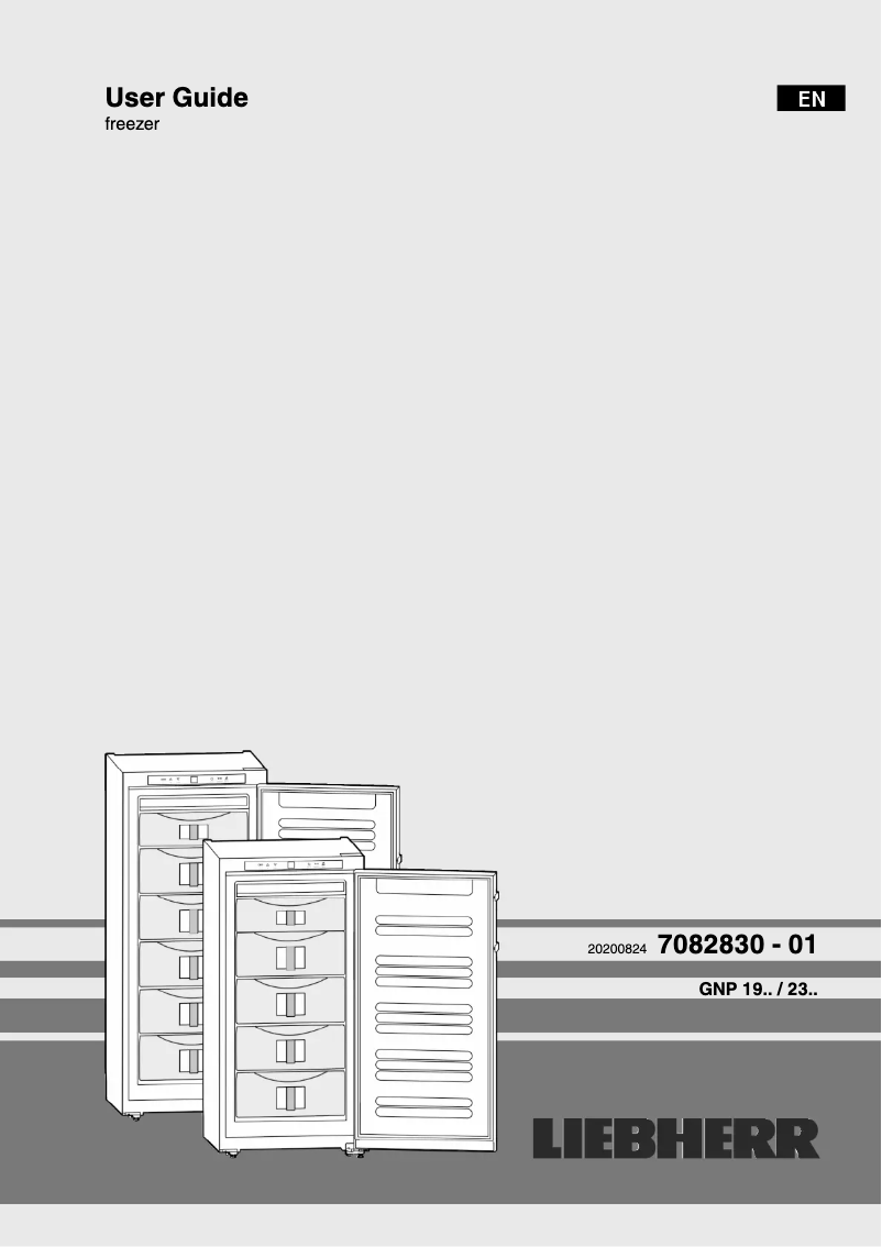Page n°1 - Manuel utilisateur Liebherr GNP 2356 Premium NoFrost