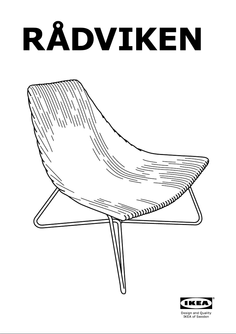 Imagen de la primera página del manual del dispositivo RÅDVIKEN 502.954.72