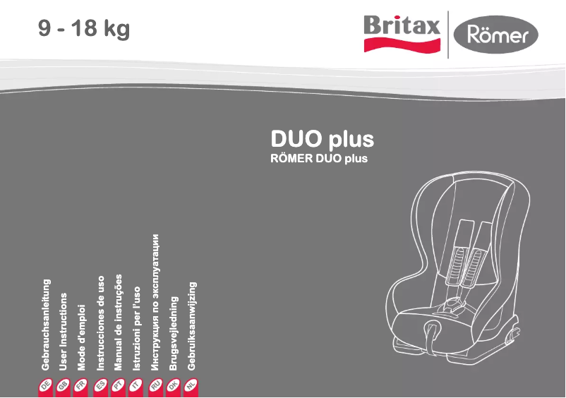 Page n°1 - Manuel utilisateur Britax-Römer Duo Plus