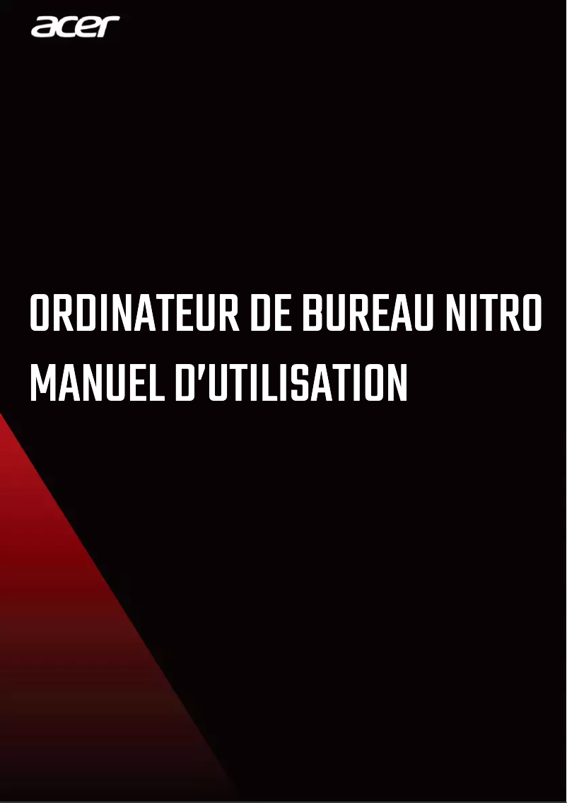 Image de la première page du manuel de l'appareil Nitro NS-600
