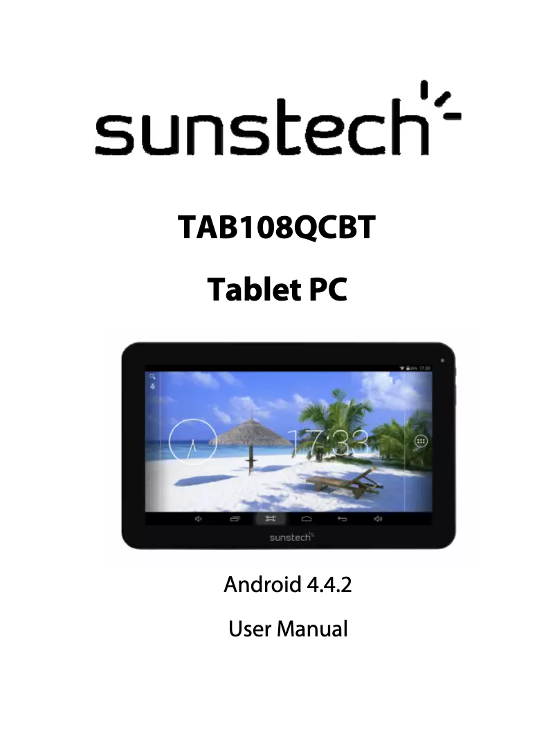 Page n°1 - Manuel utilisateur Sunstech TAB108QCBT