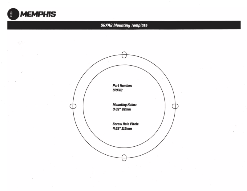 Page 1 de la notice Manuel utilisateur Memphis Audio SRX42