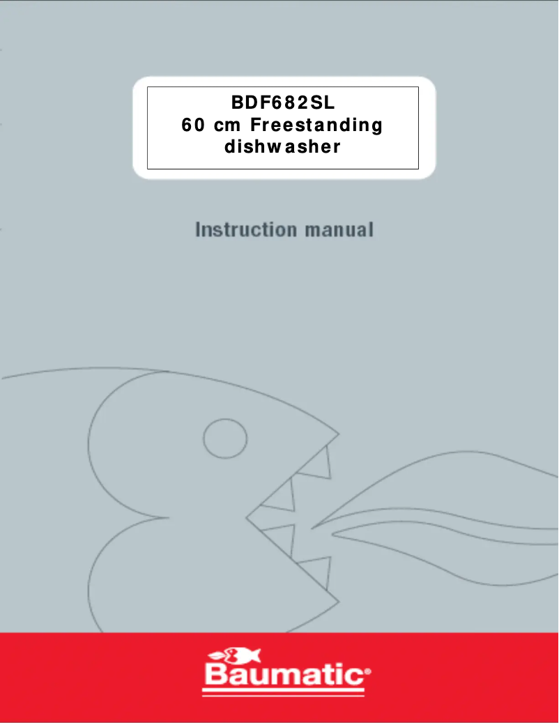 Image de la première page du manuel de l'appareil BDF682SL