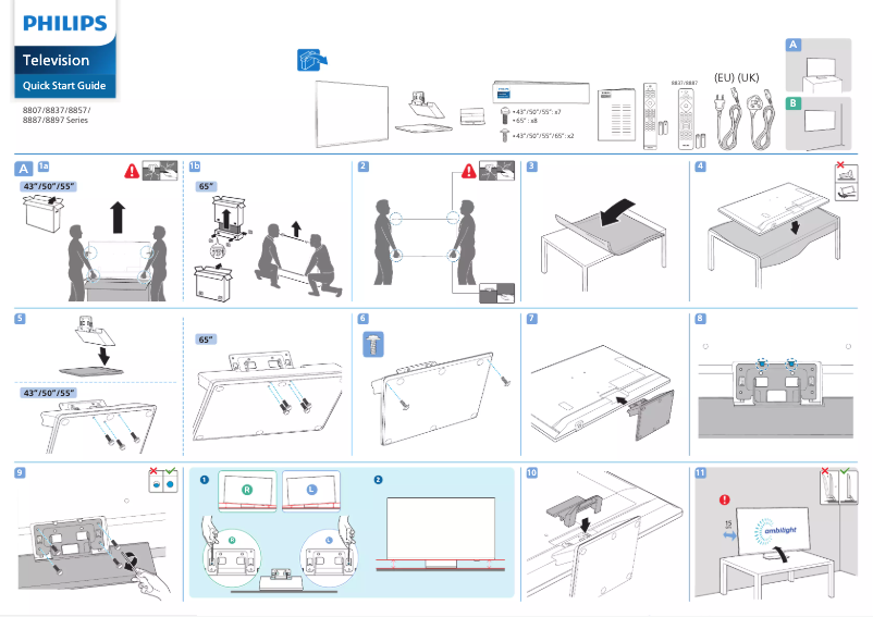 First page image of the manual for The One 55PUS8807