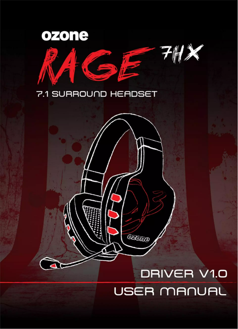 Page n°1 - Manuel utilisateur Ozone Rage 7HX