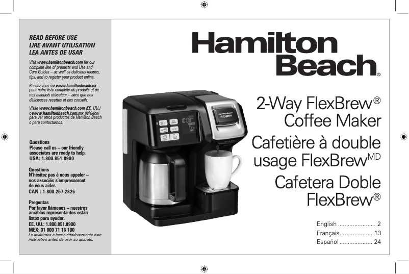 Image de la première page du manuel de l'appareil FlexBrew 49966