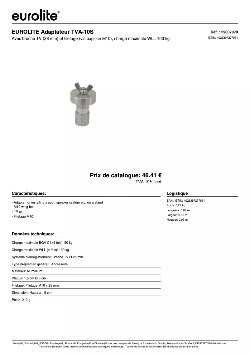 Image de la première page du manuel de l'appareil TVA-10S