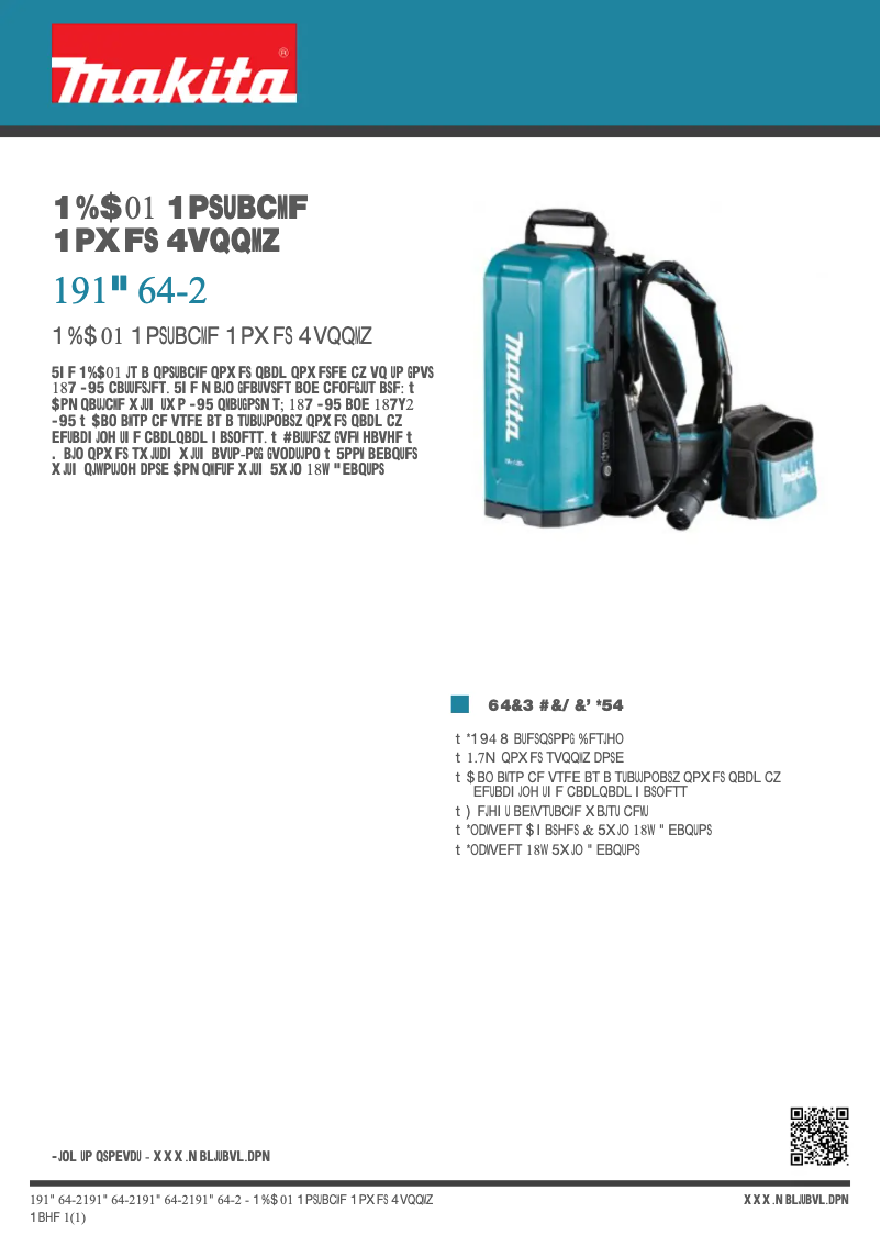 Image de la première page du manuel de l'appareil 191A64-2