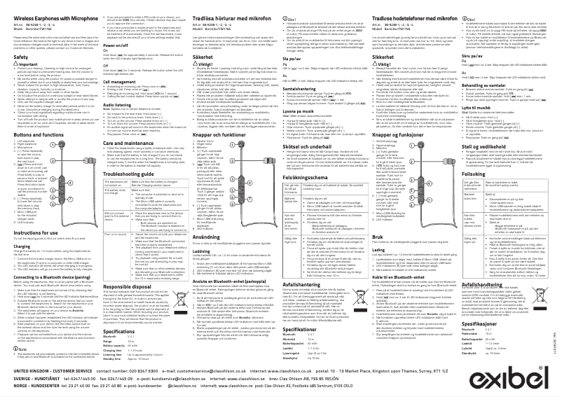 Page 1 de la notice Manuel utilisateur Exibel Boninite FW1765