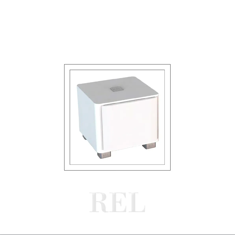 Page n°1 - Manuel utilisateur REL Acoustics T/7x