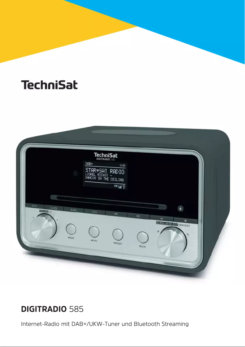 Page n°1 - Manuel utilisateur TechniSat DigitRadio 585