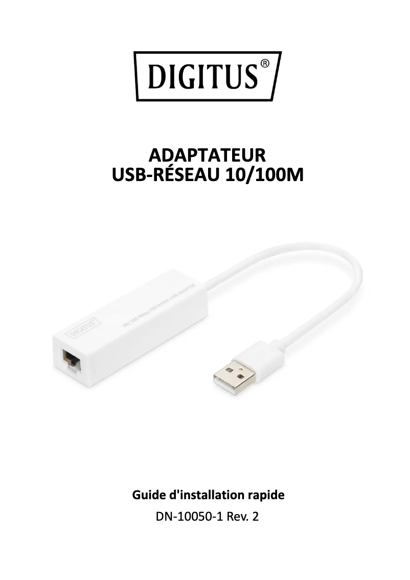 Image de la première page du manuel de l'appareil DN-10050-1