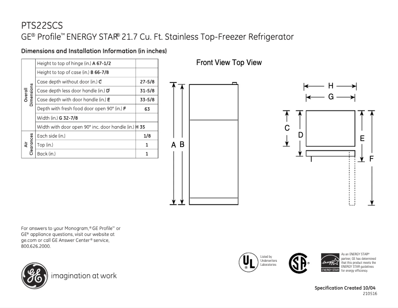 Imagen de la primera página del manual del dispositivo PTS22SCSSS