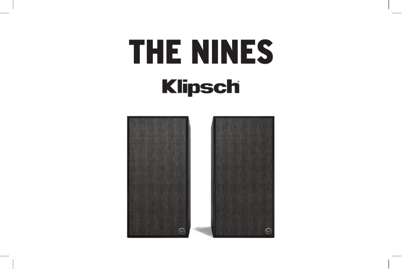Page n°1 - Manuel utilisateur Klipsch The Nines