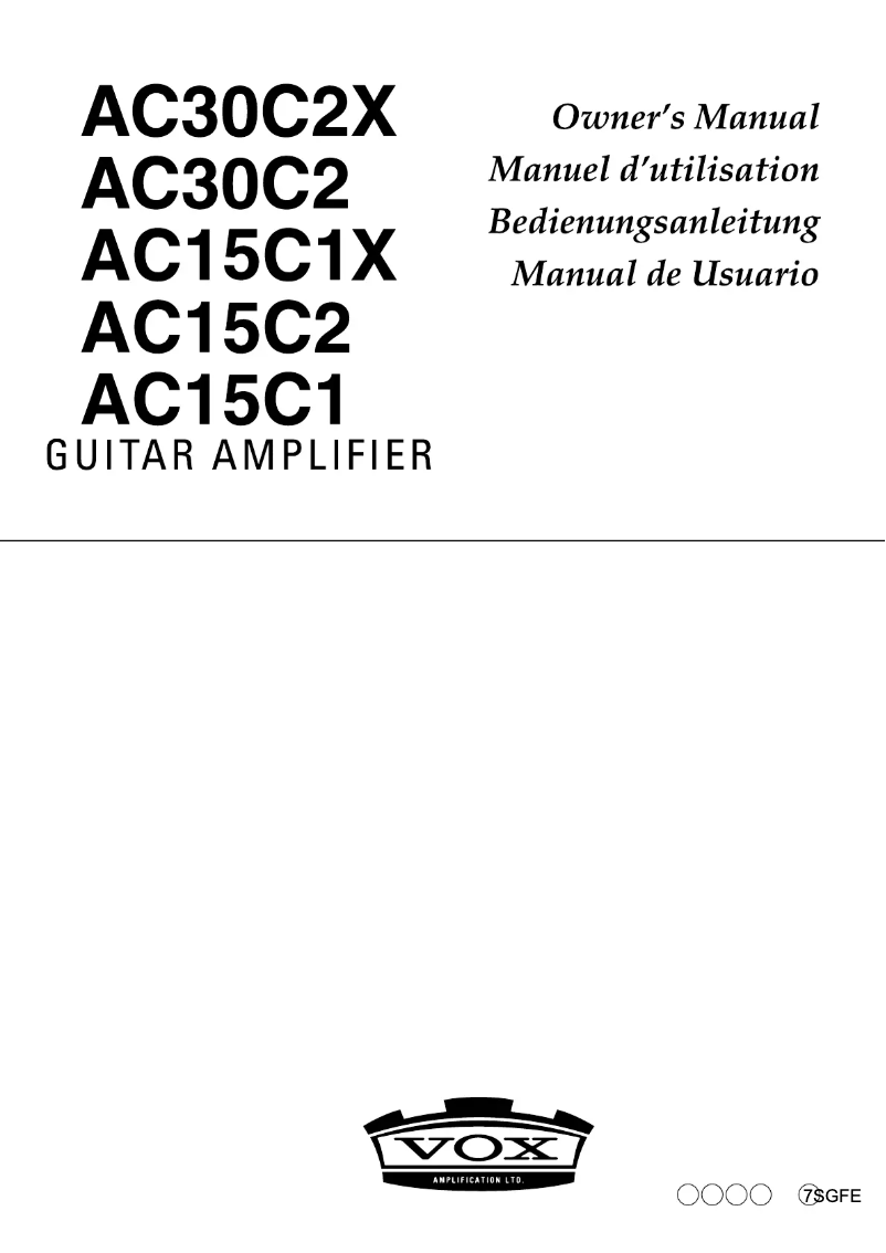 Image de la première page du manuel de l'appareil AmPhone AC30