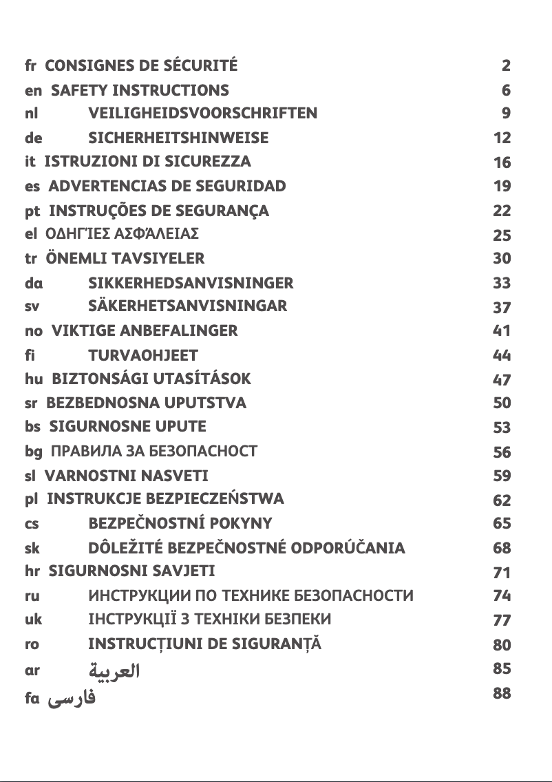 Image de la première page du manuel de l'appareil Easy Fry EZ401D10