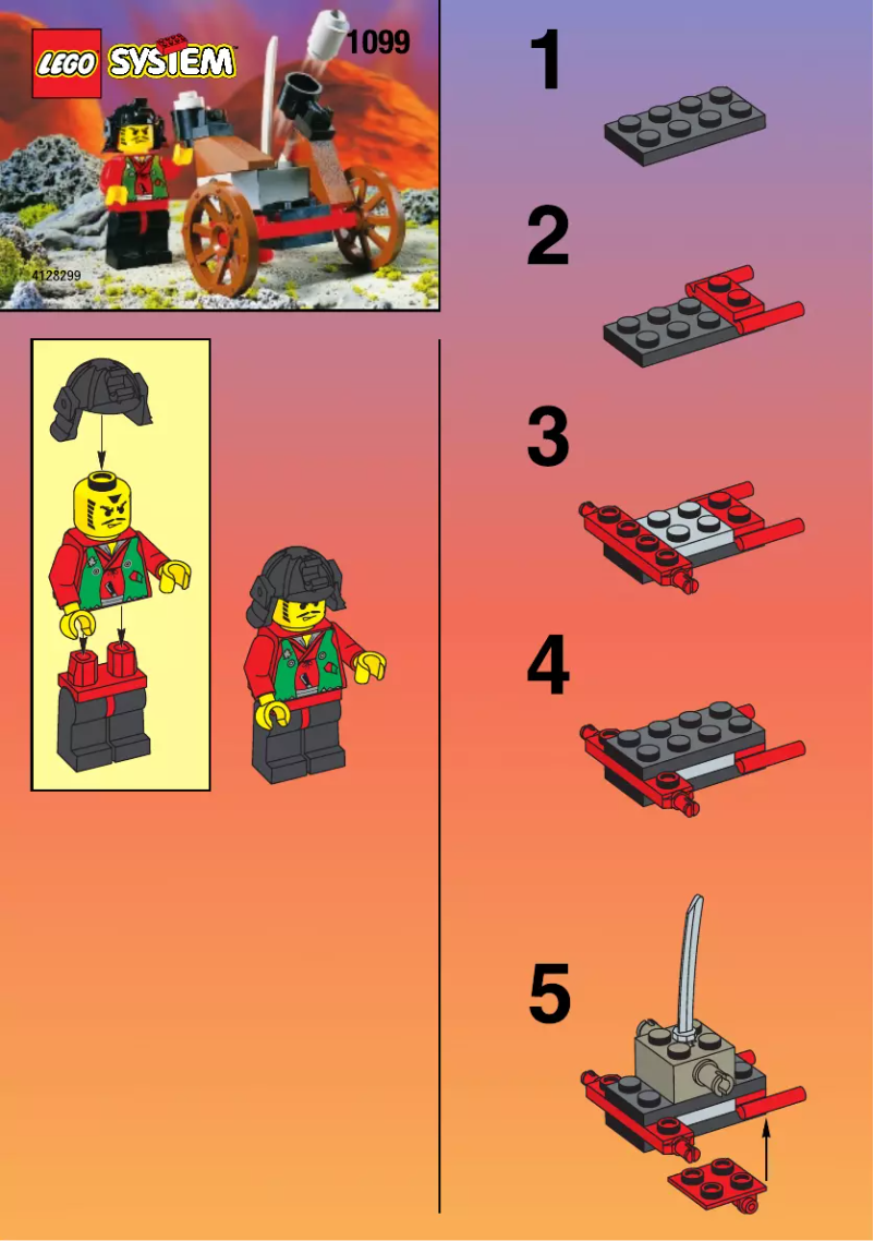 Page 1 de la notice Manuel utilisateur Lego Castle 1099