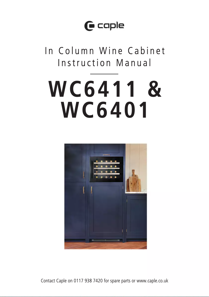 Page n°1 - Manuel utilisateur Caple WC6411