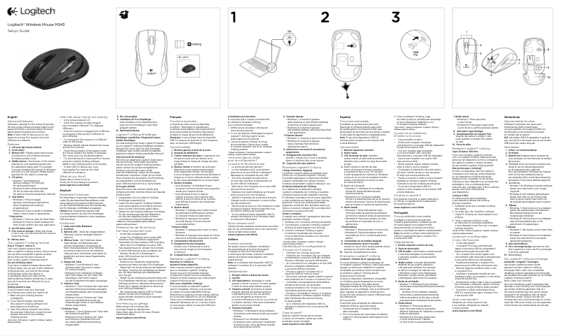 Imagen de la primera página del manual del dispositivo M545