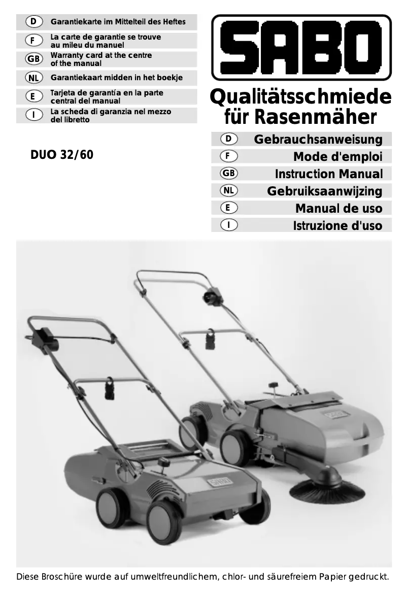 Image de la première page du manuel de l'appareil DUO 32/60