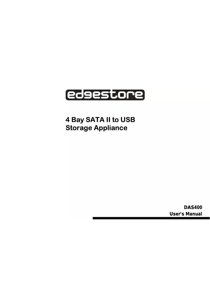 Page n°1 - Manuel utilisateur Edge10 DAS400