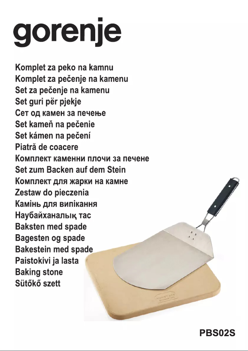 Página 1 del manual Manual de usuario Gorenje PBS02S