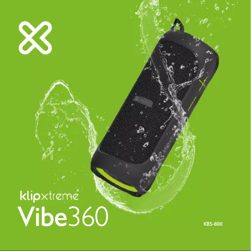 Page n°1 - Manuel utilisateur Klip Xtreme Vibe360 KBS-800