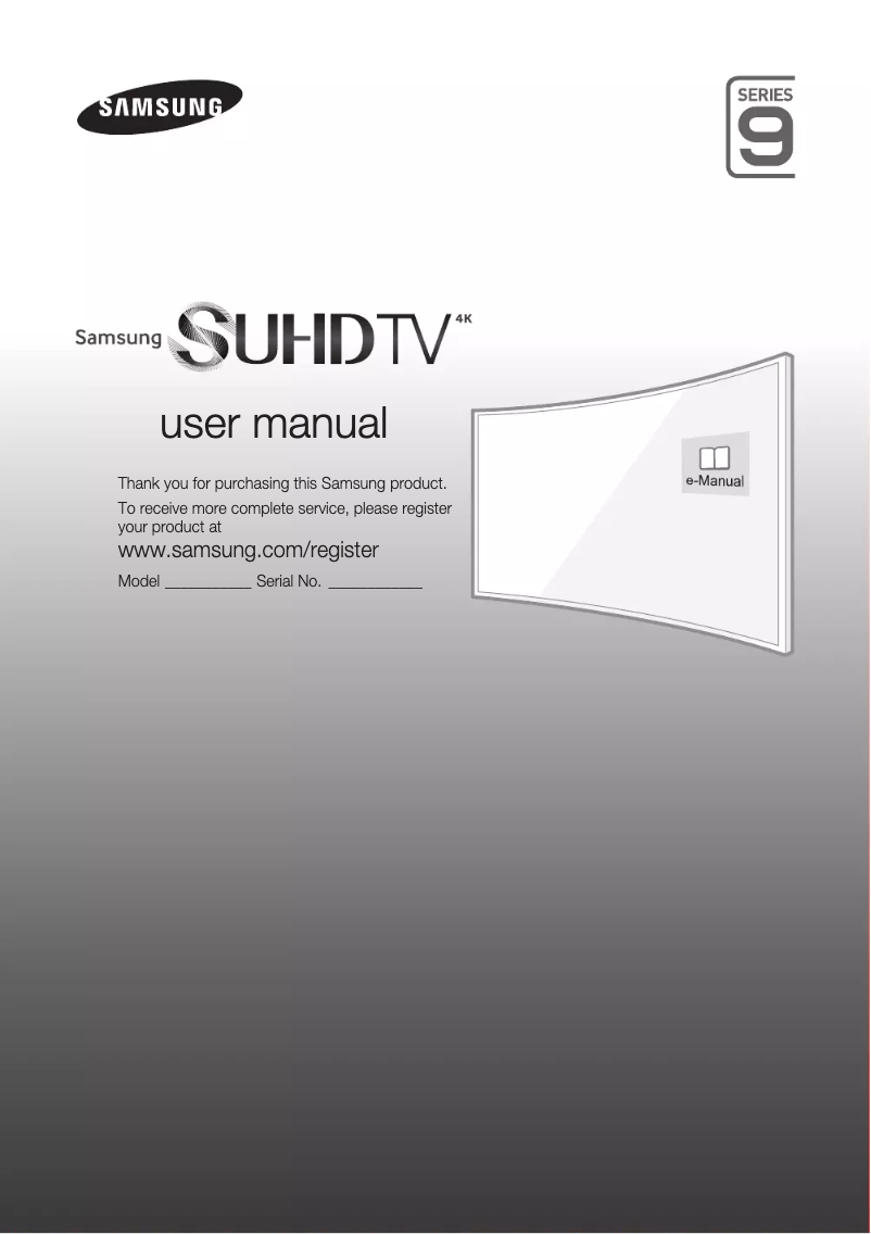Page n°1 - Guide d'installation Samsung UE65JS9000T