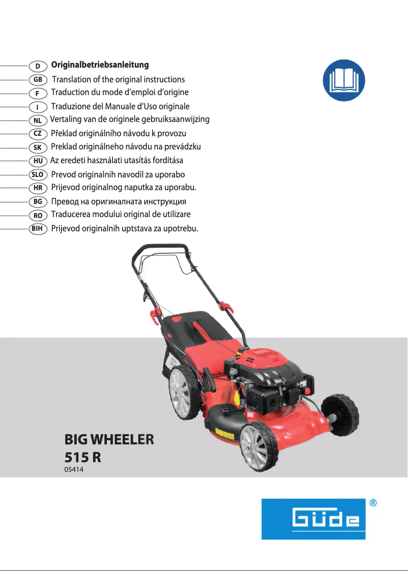 Page n°1 - Manuel utilisateur Güde Big Wheeler 515 R