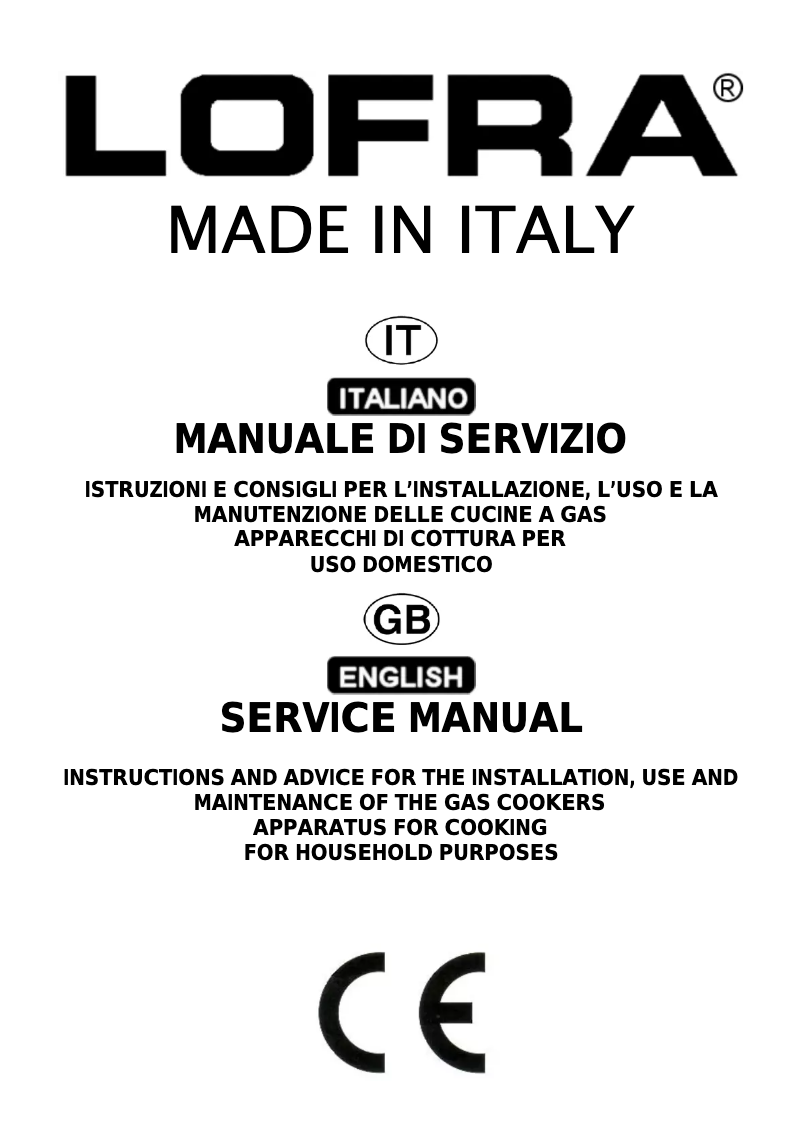 Page n°1 - Manuel utilisateur Lofra M66MF/C