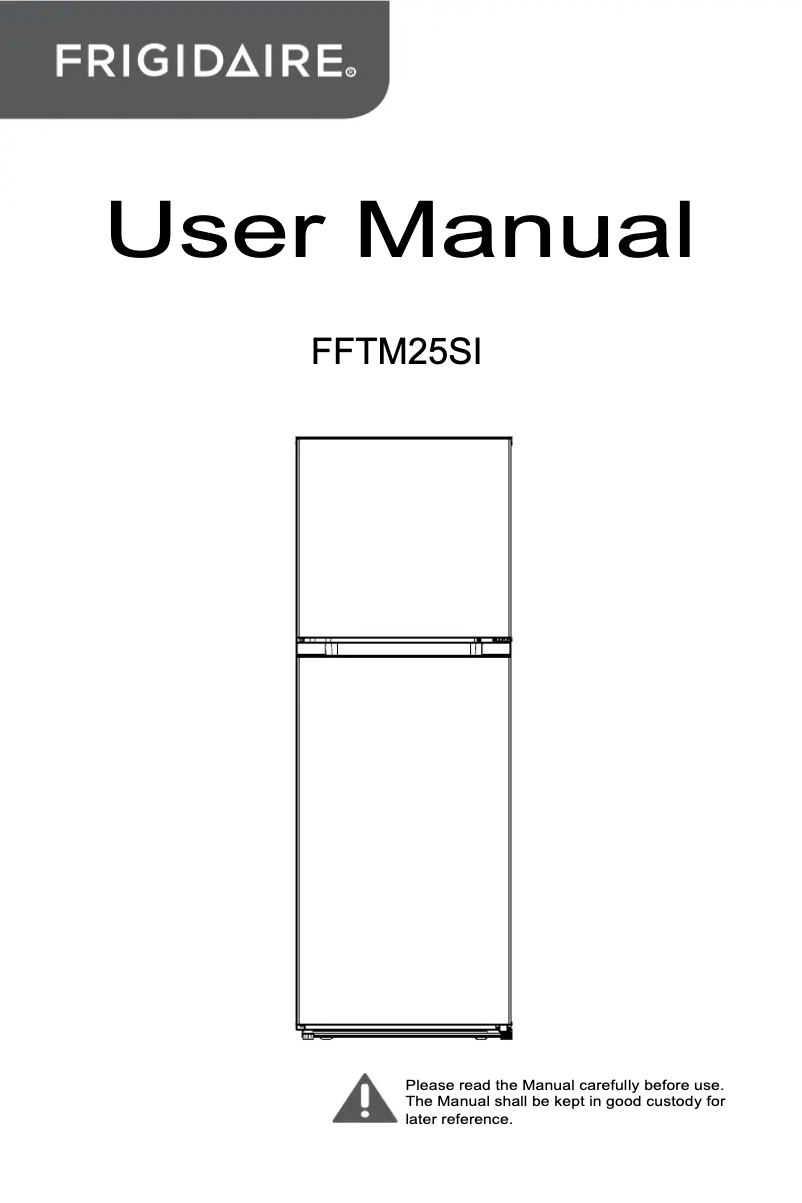 Image de la première page du manuel de l'appareil FFTM25SI
