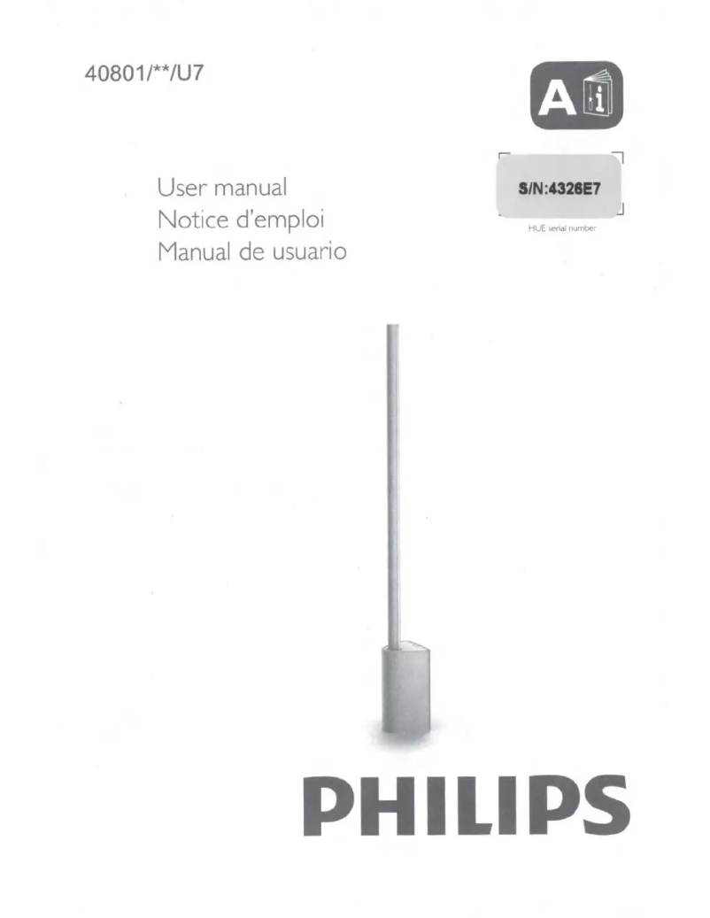 Página 1 del manual Manual de usuario Philips Hue White and Color Ambiance Signe