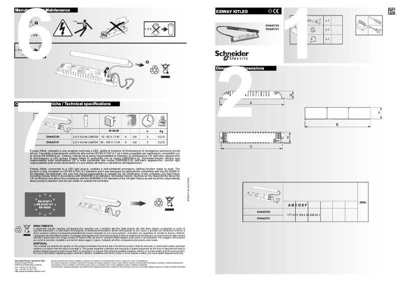 Image de la première page du manuel de l'appareil OVA43700