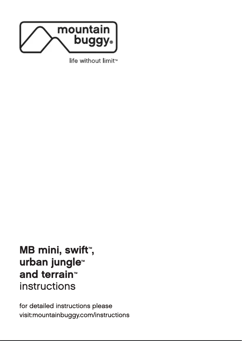 Page n°1 - Manuel utilisateur Mountain Buggy Swift