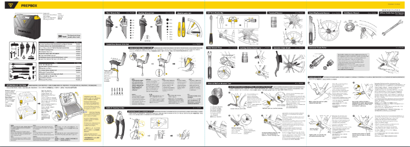 Page 1 de la notice Manuel utilisateur Topeak PrepBox