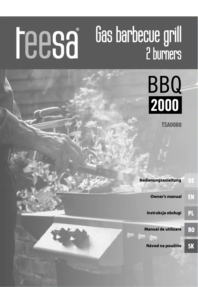 Page 1 de la notice Manuel utilisateur Teesa BBQ 2000 TSA0080