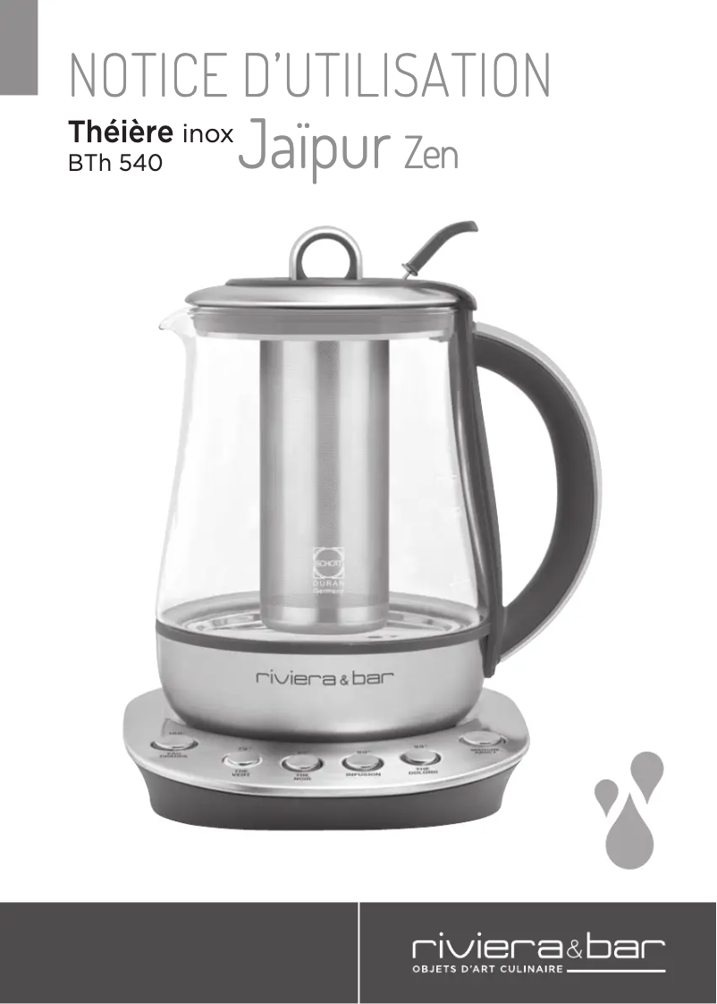 Image de la première page du manuel de l'appareil BTH540