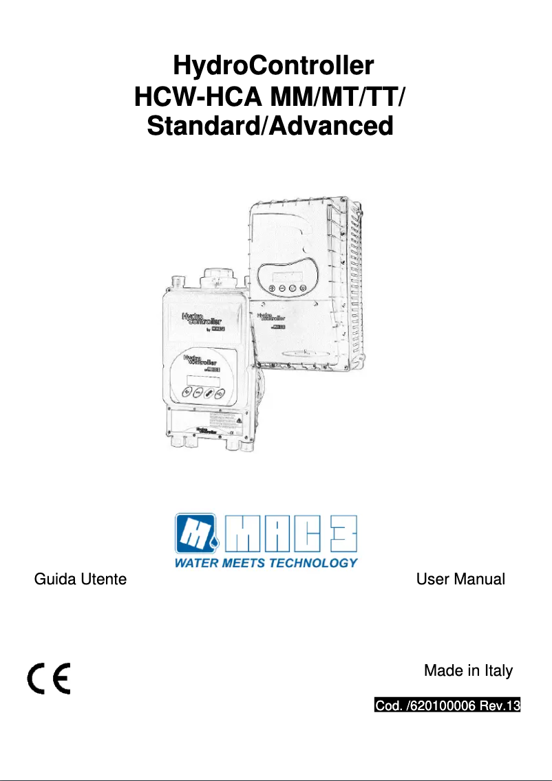 Page n°1 - Manuel utilisateur Vemer HC-MM