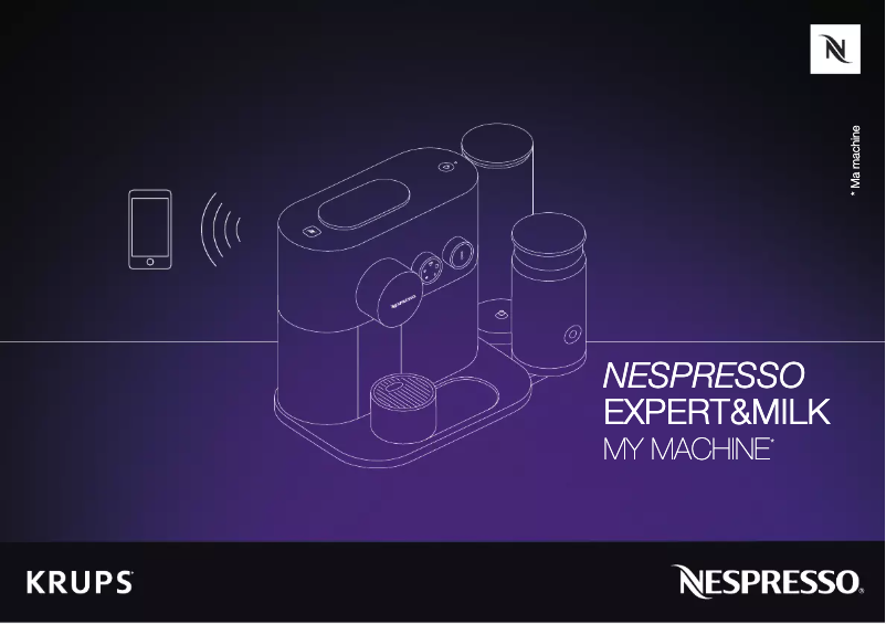 Image de la première page du manuel de l'appareil Nespresso Expert & Milk XN6018