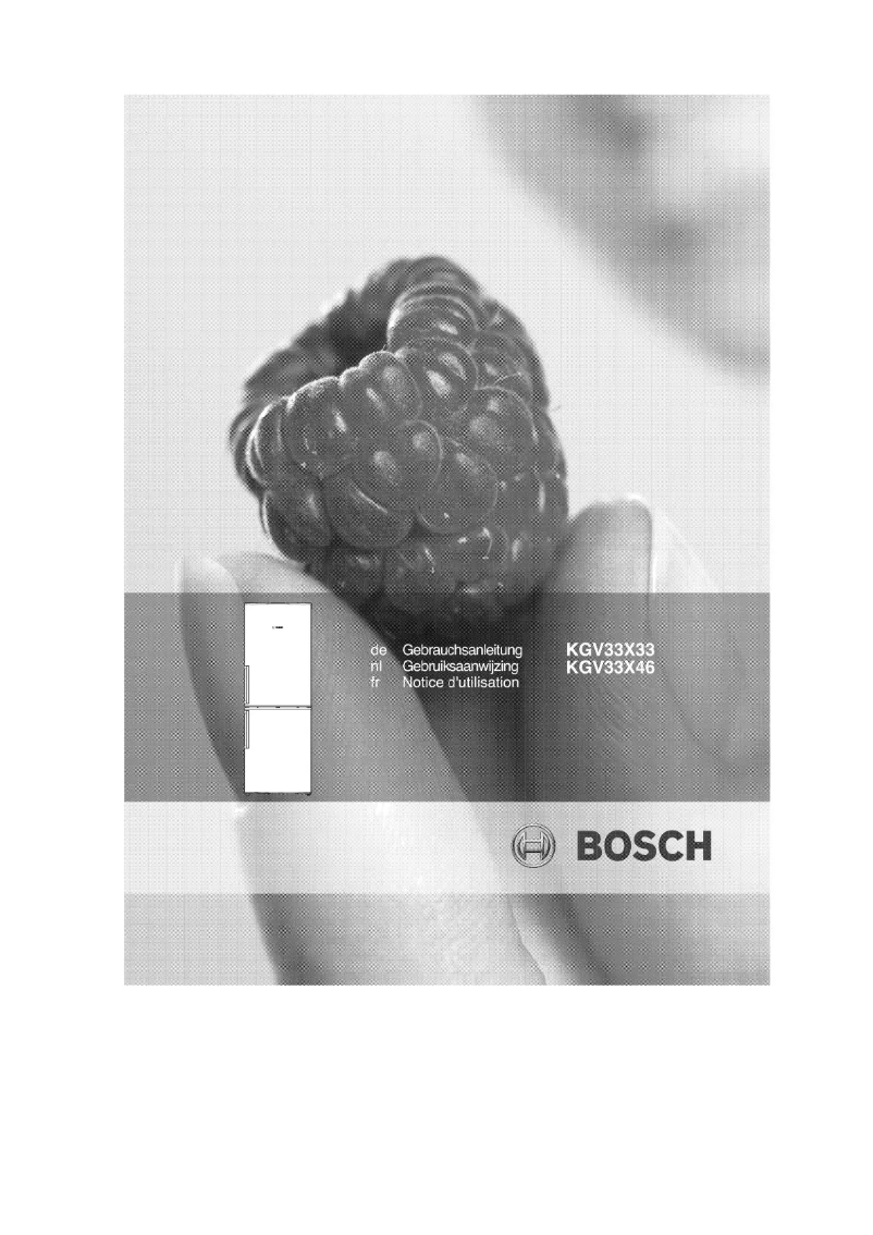 Page n°1 - Manuel utilisateur Bosch KGV33X46