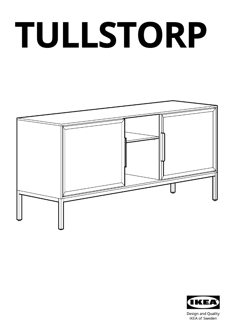 Página 1 del manual Manual de usuario Ikea TULLSTORP 104.663.76