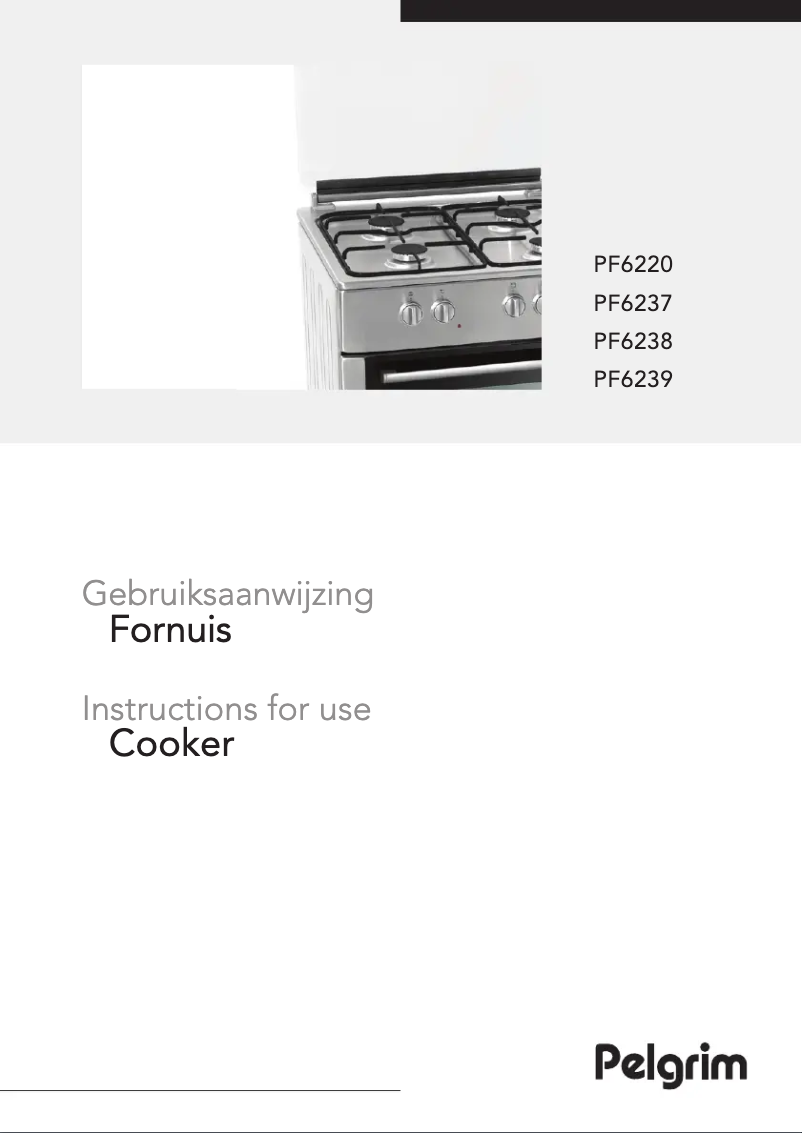 Page 1 de la notice Manuel utilisateur Pelgrim PF6238WIT