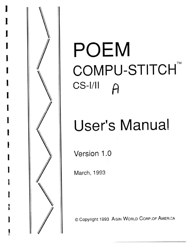 Page n°1 - Manuel utilisateur Husqvarna Poem