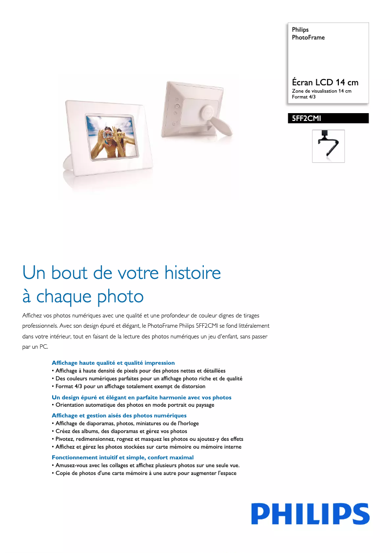 Image de la première page du manuel de l'appareil 5FF2CMI