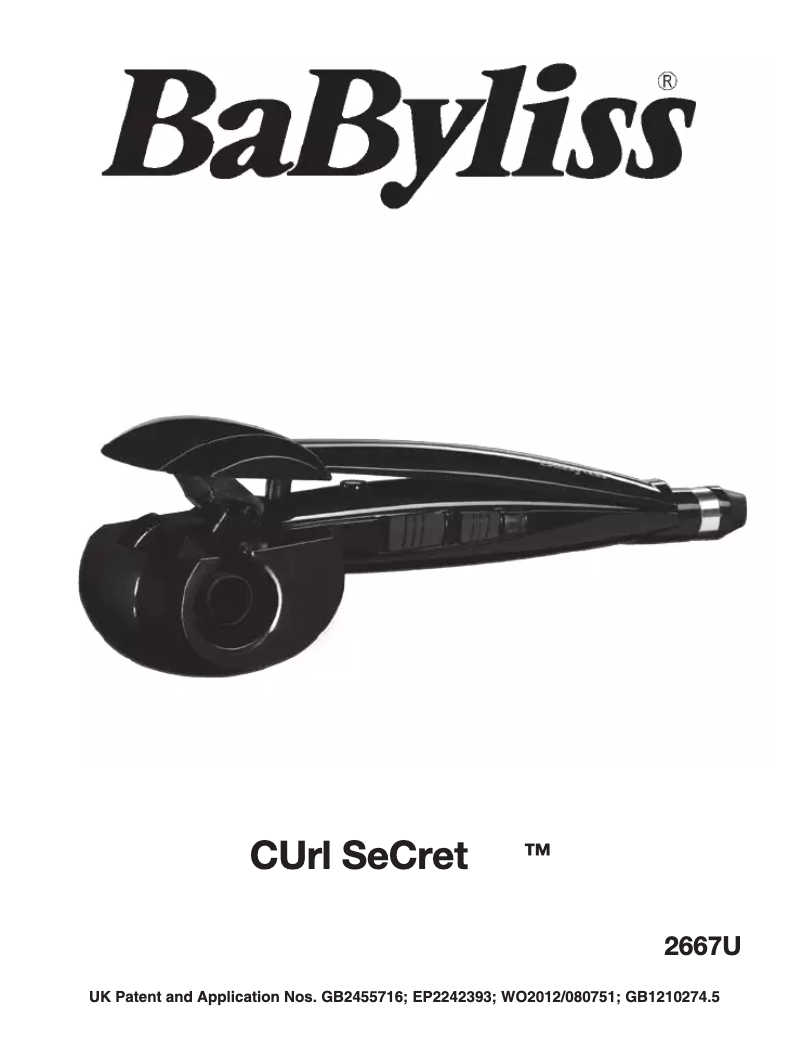 Página 1 del manual Manual de usuario BaByliss Curl Secret C1201E