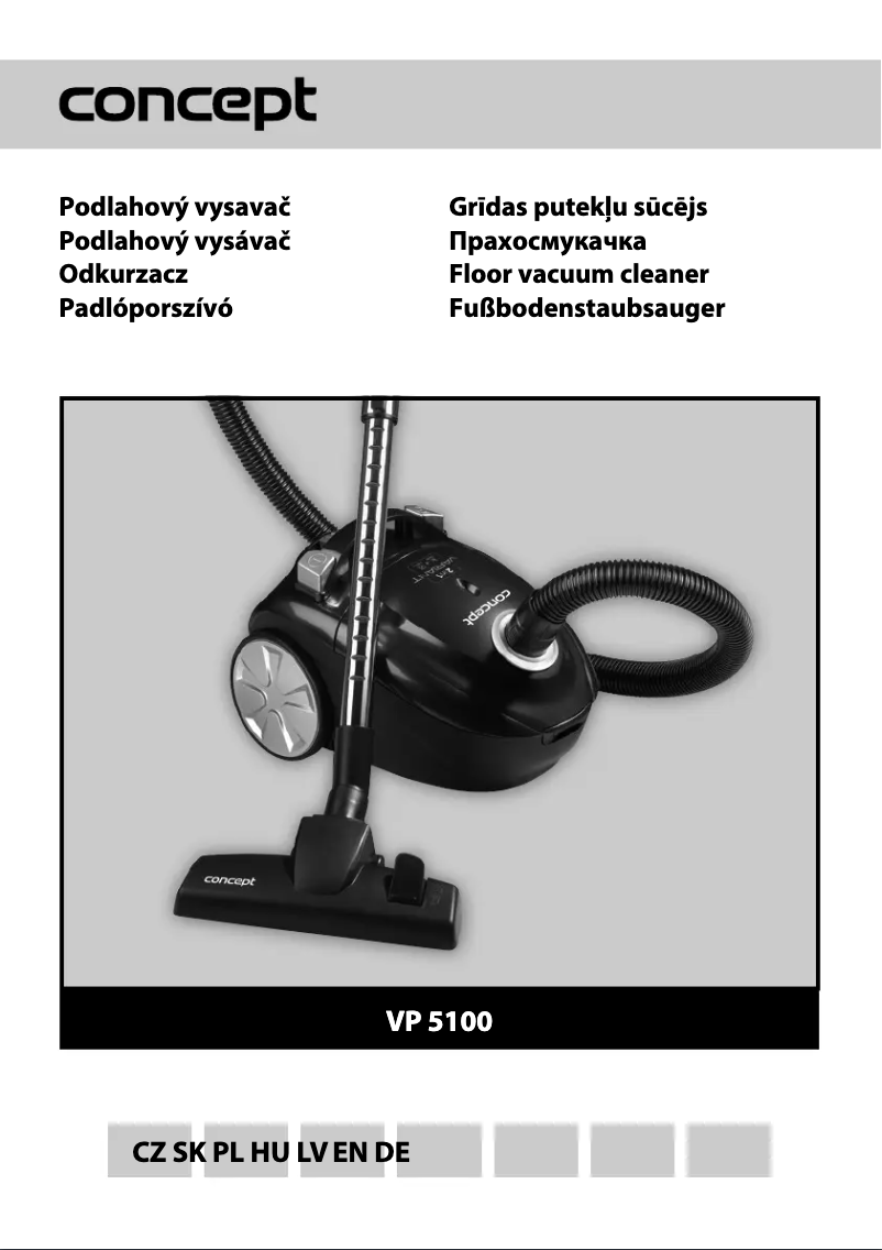 Página 1 del manual Manual de usuario Concept VP-5100