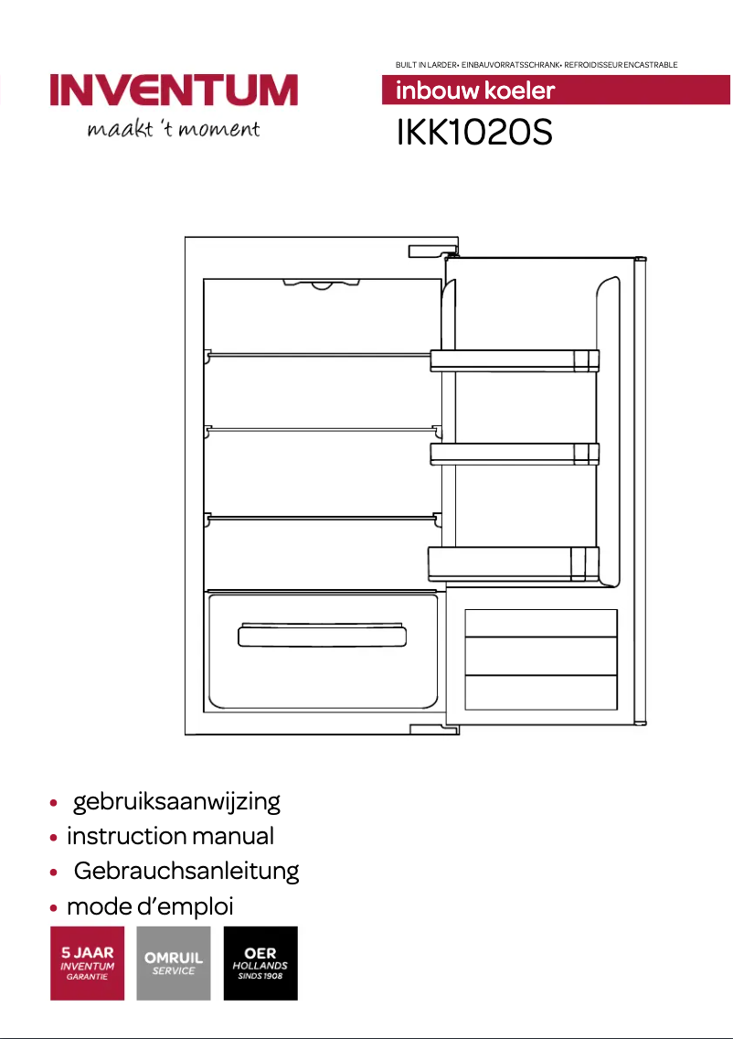 Image de la première page du manuel de l'appareil IKK1020S